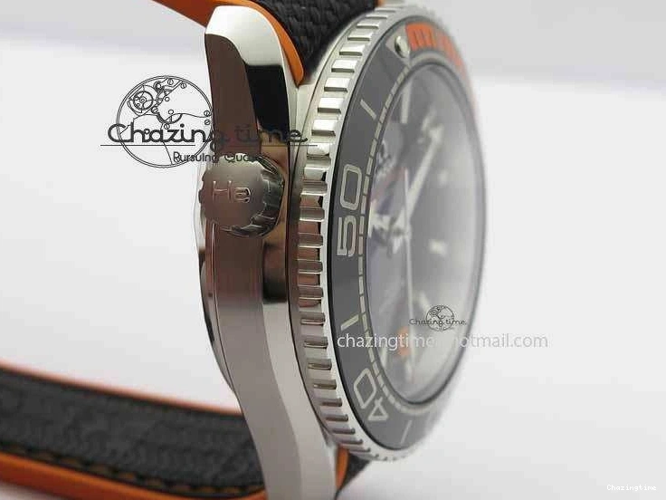 0417 Resilient Planet Ocean 2016 43.5mm SS OM 1:1 Best Edition Black Dial On Black Nylon Strap A 8167